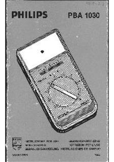 Philips PBA 1030 manual. Camera Instructions.